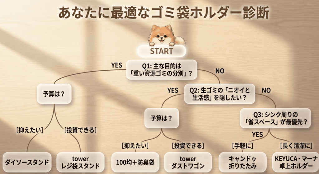 100均ゴミ袋ホルダーはどこに売っているかを紹介、また楽天のおすすめ商品の紹介