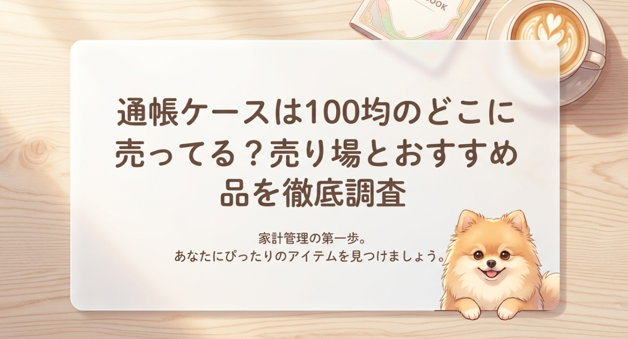 通帳ケースは100均のどこに売ってる