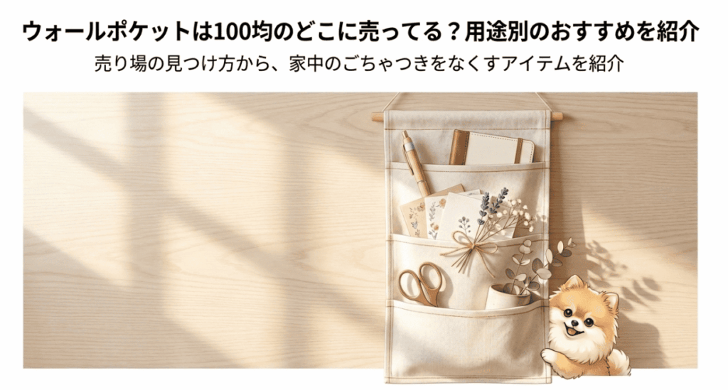 ウォールポケットは100均のどこに売ってる