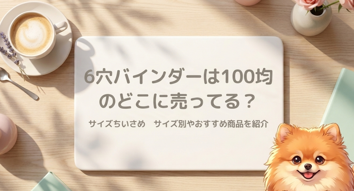 ６穴バインダーは100均のどこに売ってる