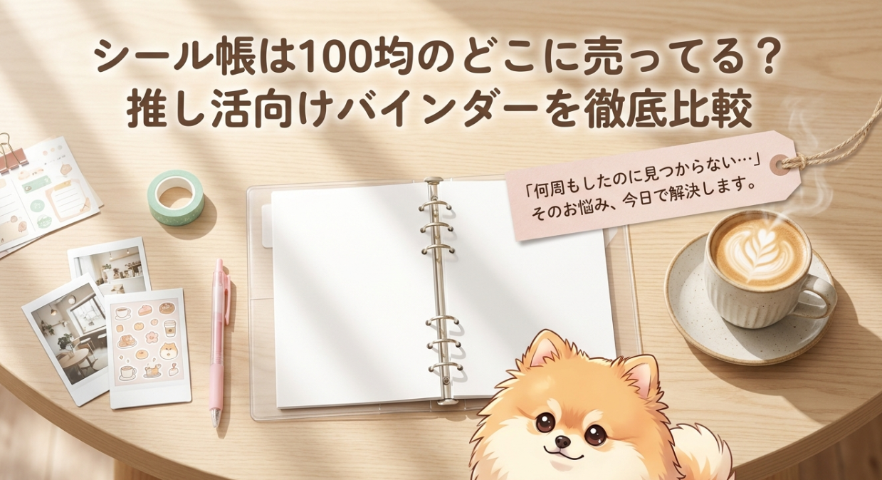 シール帳は100均のどこに売ってる