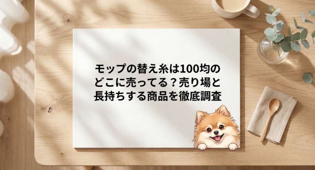 モップの替え糸は100均のどこに売ってる