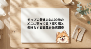モップの替え糸は100均のどこに売ってる