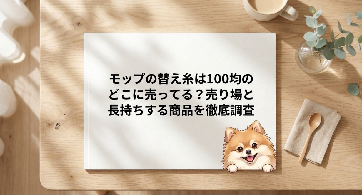 モップの替え糸は100均のどこに売ってる