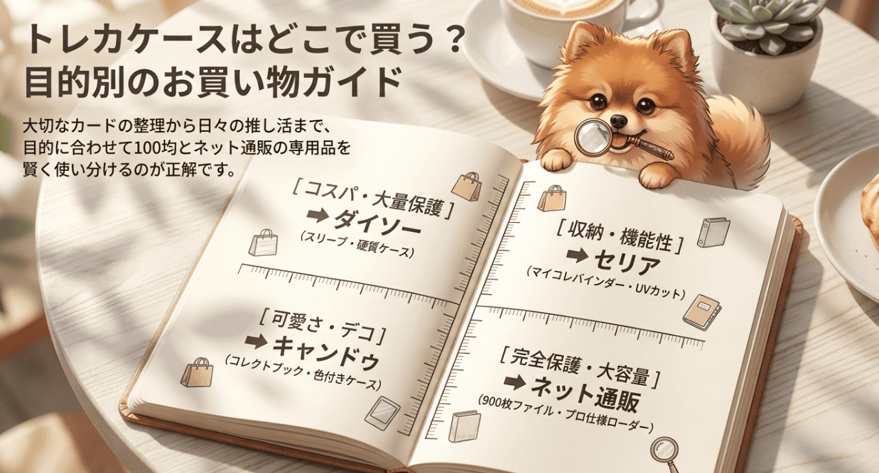 トレカケースは100均のどこに売ってる
