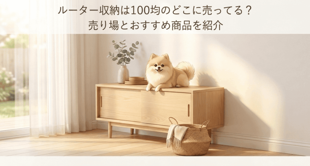 ルーター収納は100均のどこに売ってる