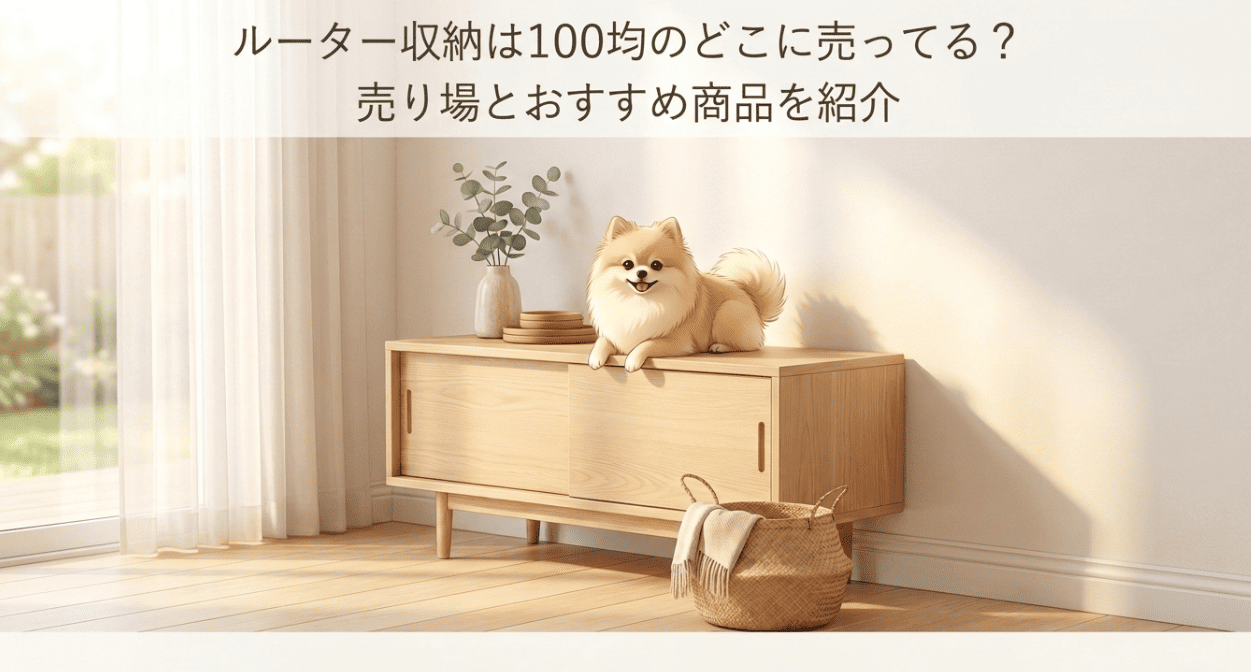 ルーター収納は100均のどこに売ってる
