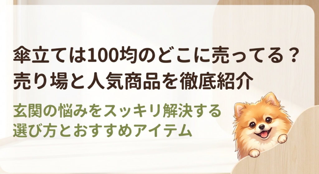 傘立ては100均のどこに売ってる？売り場と人気商品を徹底紹介