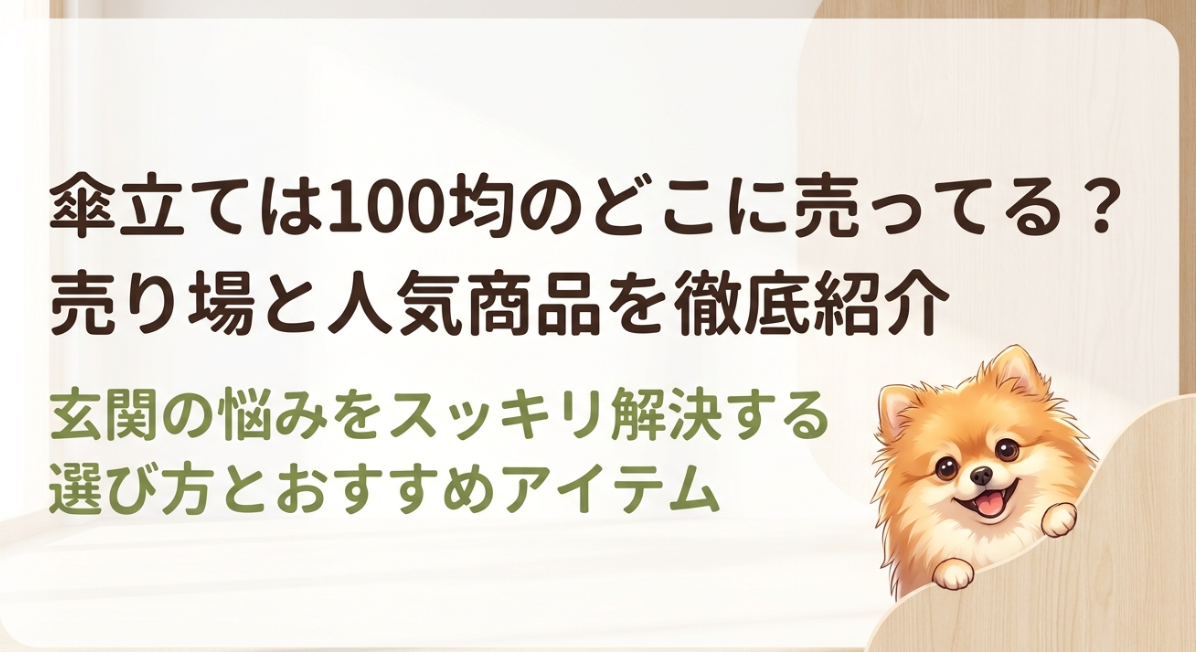 傘立ては100均のどこに売ってる？売り場と人気商品を徹底紹介