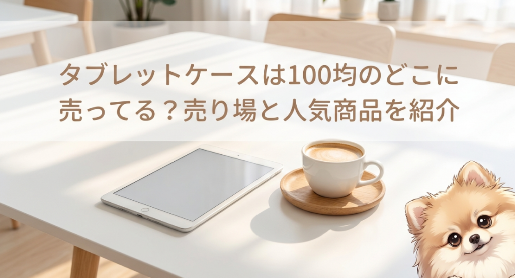 タブレットケースは100均のどこに売ってる