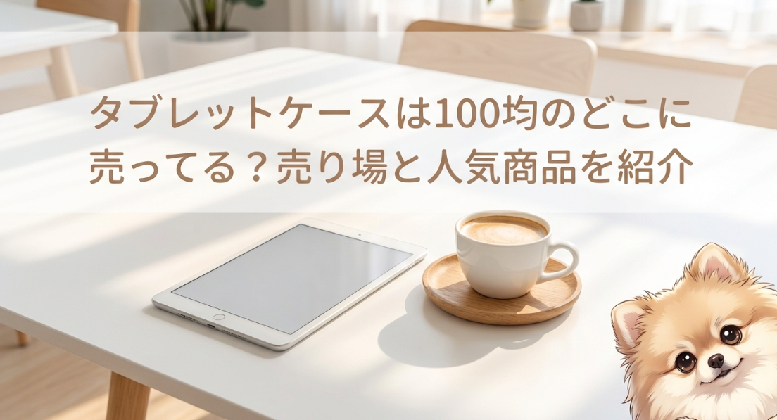 タブレットケースは100均のどこに売ってる