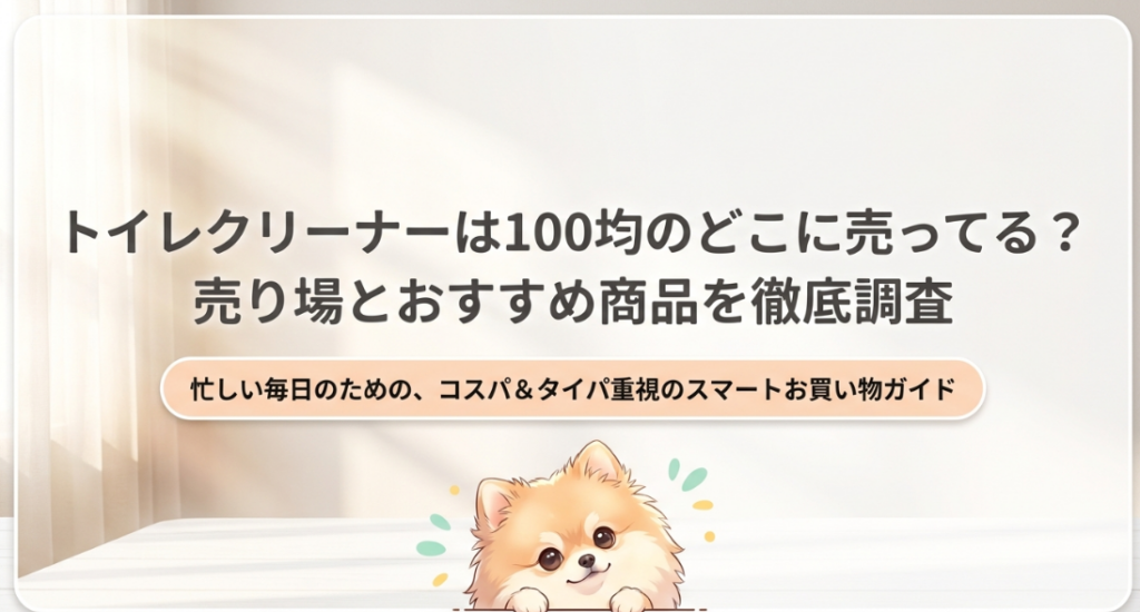 トイレクリーナーは100均のどこに売ってる