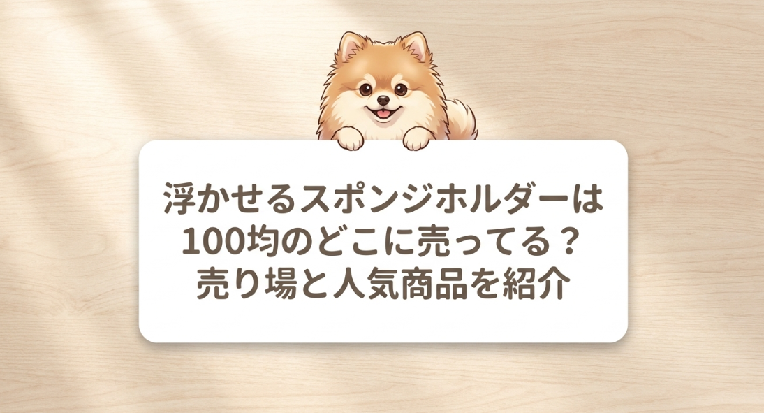 浮かせるスポンジホルダーは100均のどこに売ってる