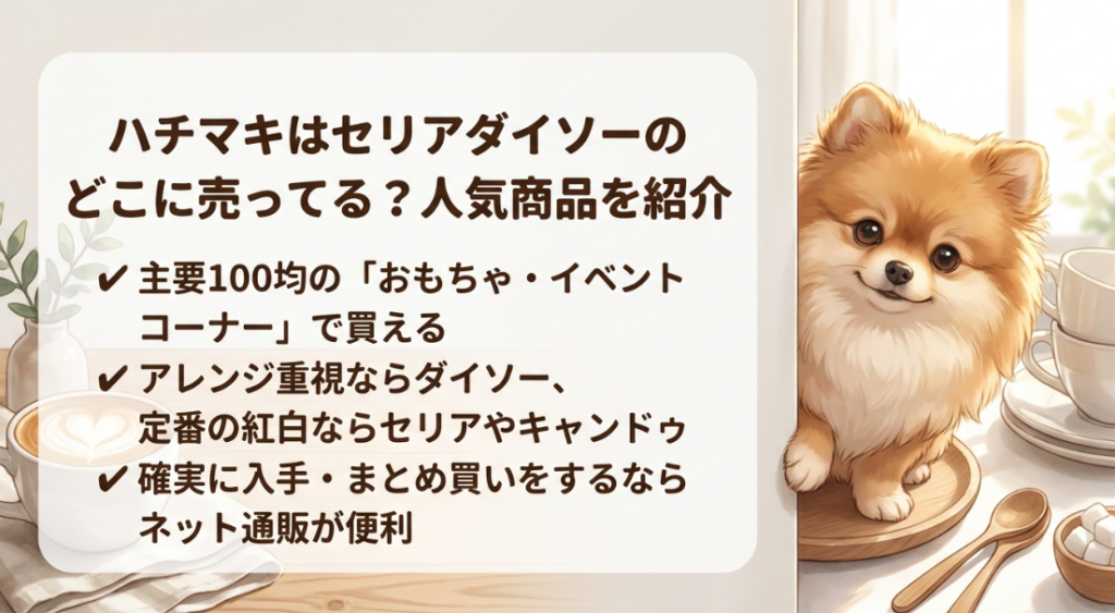 はちまきはセリアダイソーのどこに売ってる